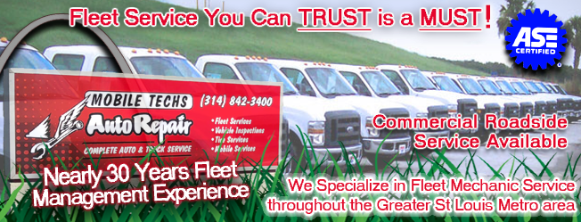 Commercial Fleet Truck Service in St Louis Mo | Mobile Techs Inc. 11043 Gravois Industrial Court Sunset Hills Mo 63128